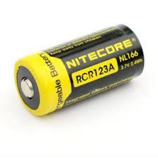 Pile Accus Li-ion RCR123A – Nitecore